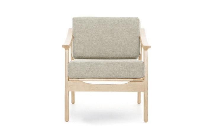 Green Bradshaw Mid Century Modern Chair - Nova Olive - Maple - Image 1