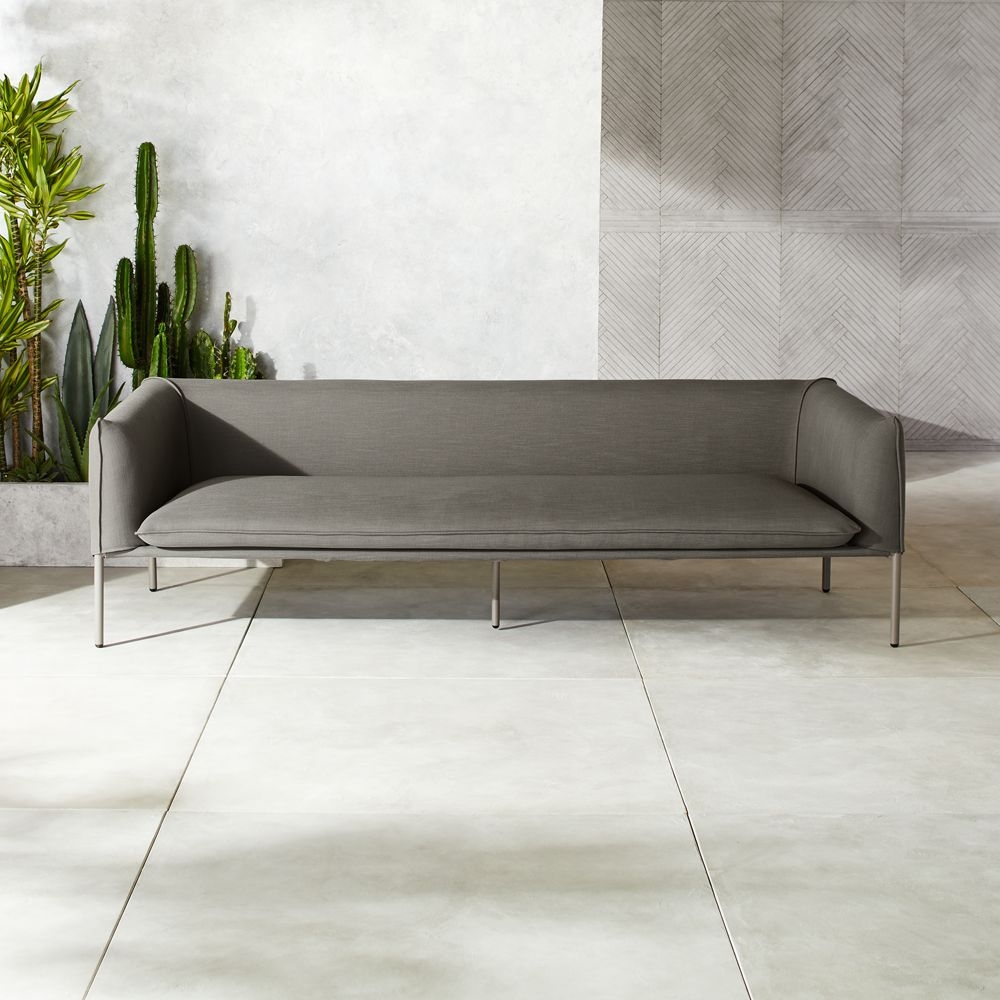 Novara Grey Outdoor Sofa - Image 0