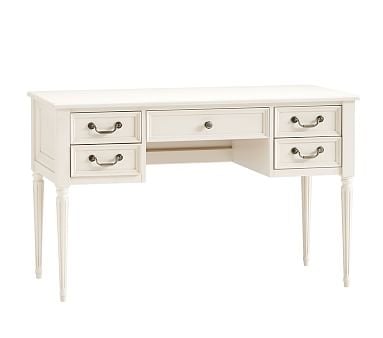 Blythe Desk, French White, In-Home Delivery - Image 0