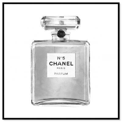 'Silver Classic Perfume' Graphic Art Print on Canvas - Image 0