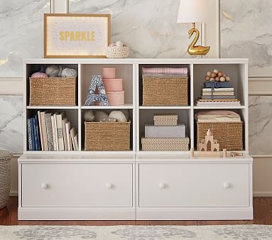 Cameron 2 Bookcase Cubbies & 2 Drawer Base Set, Heritage Fog, In-Home Delivery - Image 3