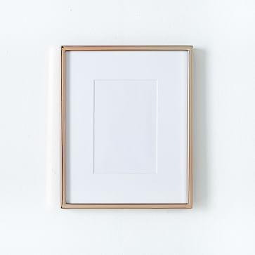Gallery Frame, Rose Gold, 4" x 6" (8" x 10" without mat) - Image 0