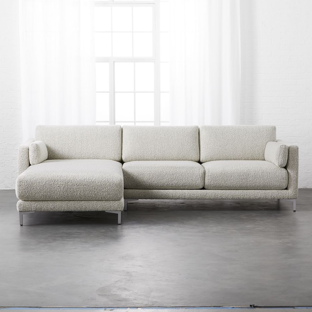 District 2-Piece Grey Sectional Sofa - Image 0