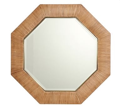 Sarah Bartholomew Octagonal Rattan Mirror - Image 2