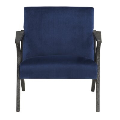 Accent Chair, Navy Velvet - Image 0
