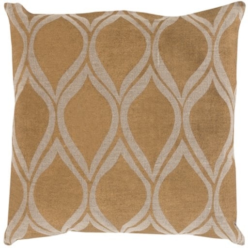 Metallic Stamped MS-008 18"L x 18"W Pillow Cover - Image 1