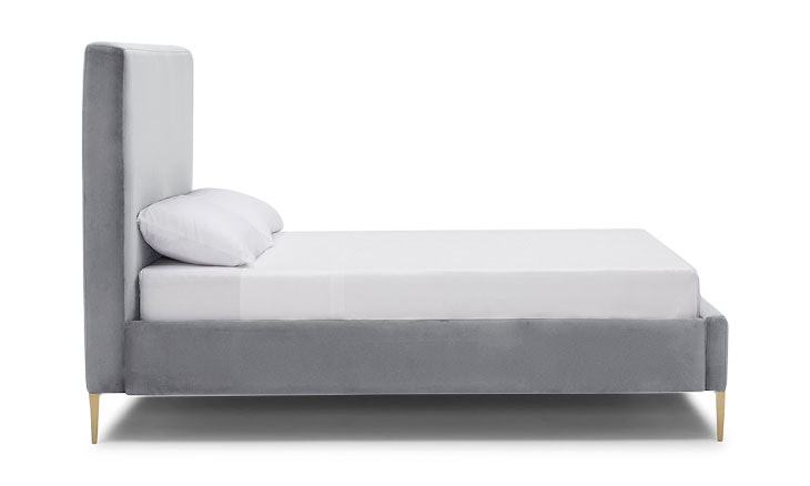 Gray Oliff Mid Century Modern Bed - Essence Ash - Eastern King - Image 1