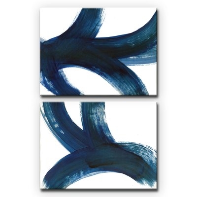 'On the Move I/II' 2 Piece Acrylic Painting Print Set on Wrapped Canvas - Image 0
