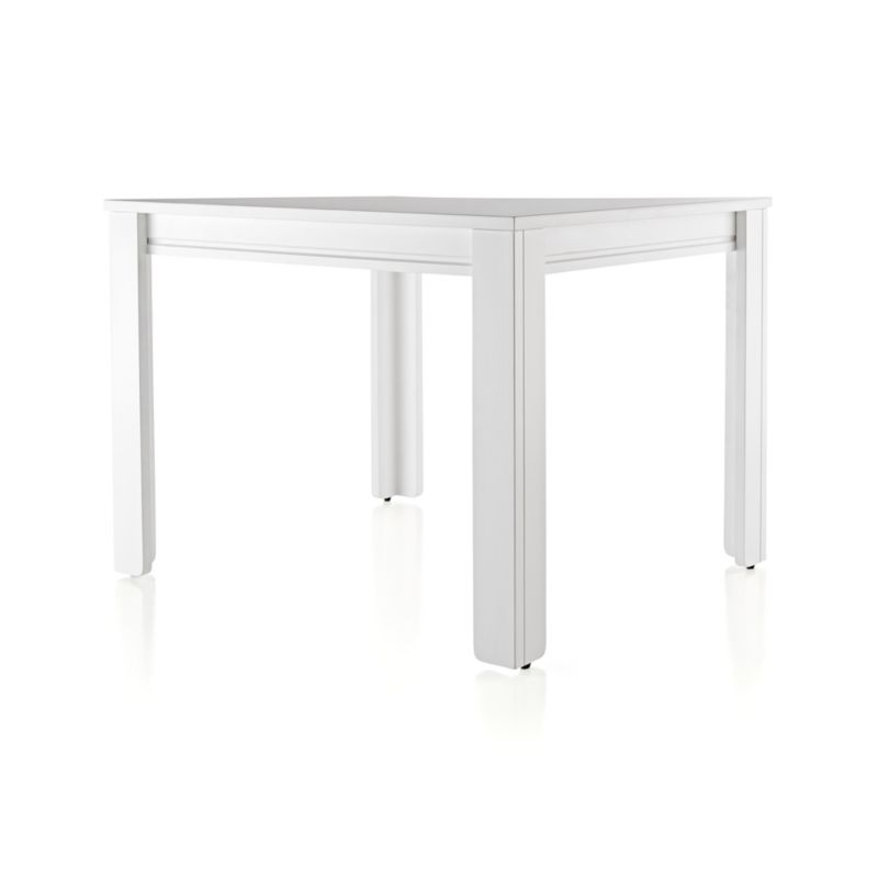 Small White Adjustable Kids Table w/ 23" Legs - Image 1