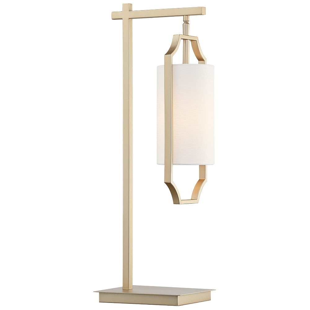 Lite Source Lenore Light Gold Hanging Lantern Desk Lamp - Style # 69T91 - Image 0