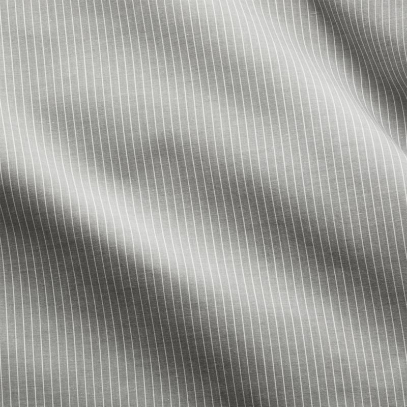 Grey Pinstripe King Sheet Set - Image 4