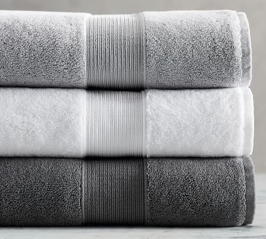 Classic Organic Bath Towel, White - Image 5