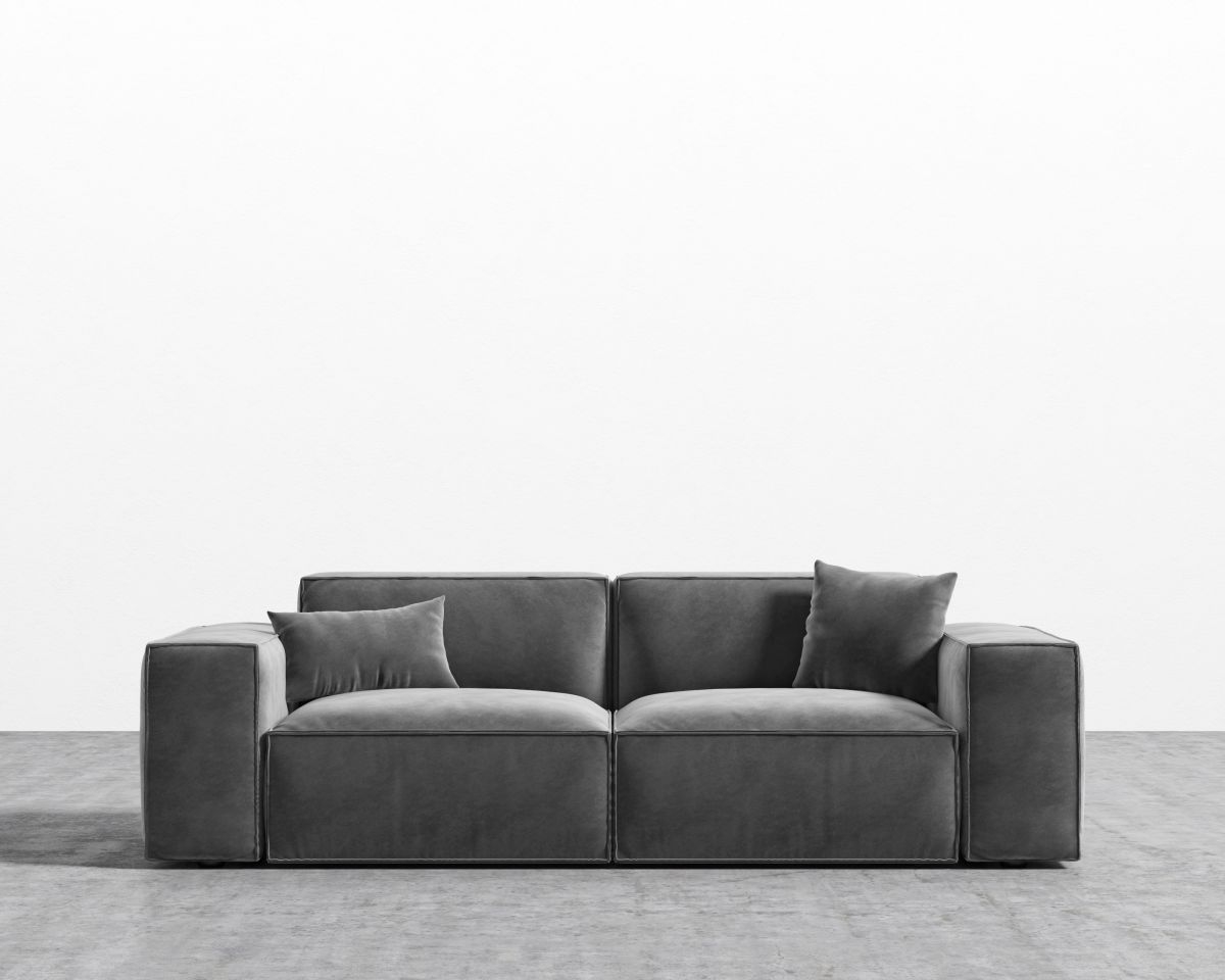 Porter Sofa - Glacier Grey Black Plastic - Image 0