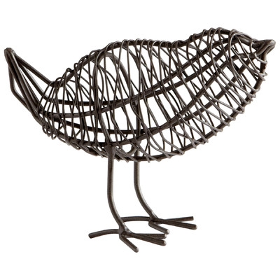 Small Bird on A Wire Sculpture - Image 0