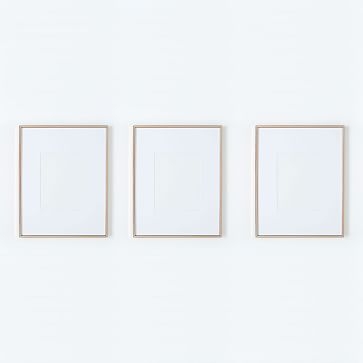 Gallery Frame, Rose Gold, Set of 3, 8" x 10" (15" x 19" without mat) - Image 0
