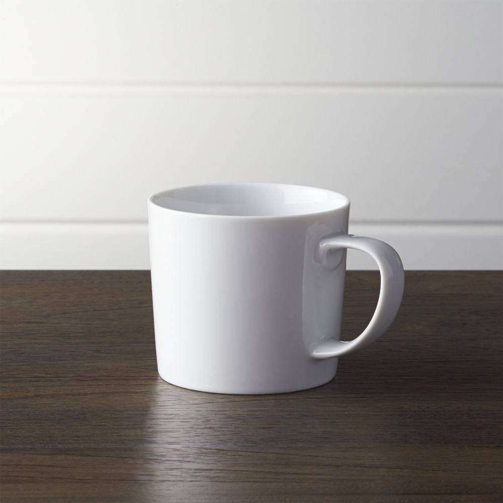 Verge 10-oz. White Porcelain Mug - Image 0