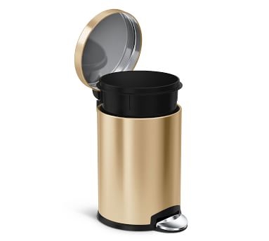 Simplehuman(R) 4.5 Liter Trash Can, Polished Steel - Image 4