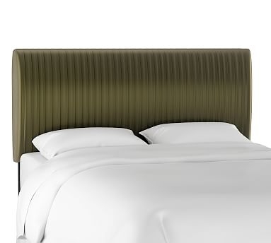 Kendall Channel Tufted Headboard, Queen, Olive - Image 2