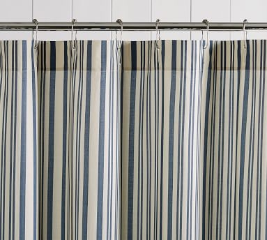 Antique Stripe Shower Curtain, 72x72, Gray - Image 4