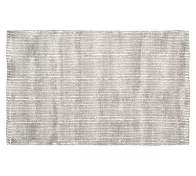 Chunky Wool/Jute Rug, 5 x 8', Gray/Ivory - Image 0
