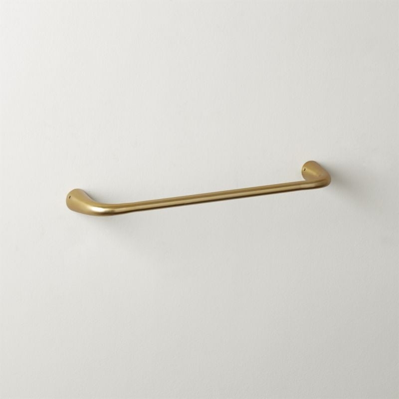 Pyra Brushed Brass Towel Bar 30" - Image 1