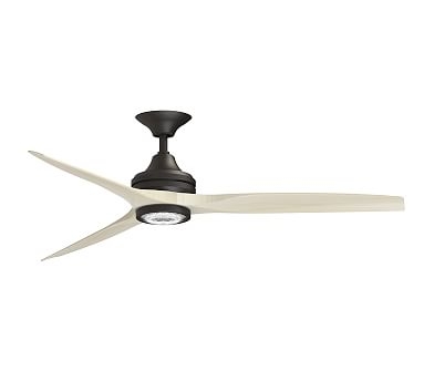 Spitfire Ceiling Fan With LED Kit, Dark Bronze/White - Image 0