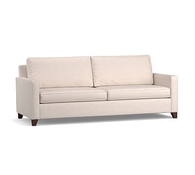 Cameron Square Arm Upholstered Deep Seat Grand Sofa 2-Seater 95", Polyester Wrapped Cushions, Performance Everydaylinen(TM) Oatmeal - Image 1