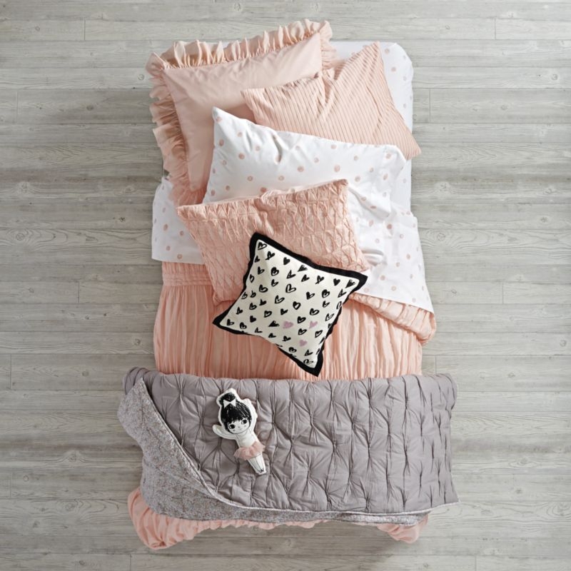 Organic Pink Polka Dot Pillowcase - Image 3