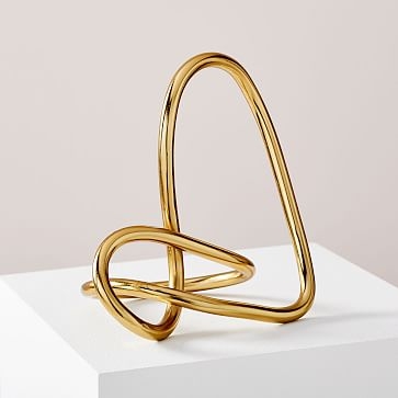 Metal Loop Object, Gold - Image 0
