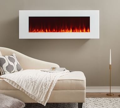 Real Flame(R) Dinatale Electric Fireplace, White - Image 1
