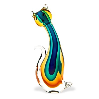 Harrietta Art Glass Cat Figurine - Image 0