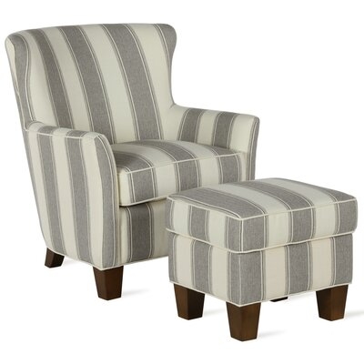 Hayfield Armchair Chair and Ottoman - Image 0