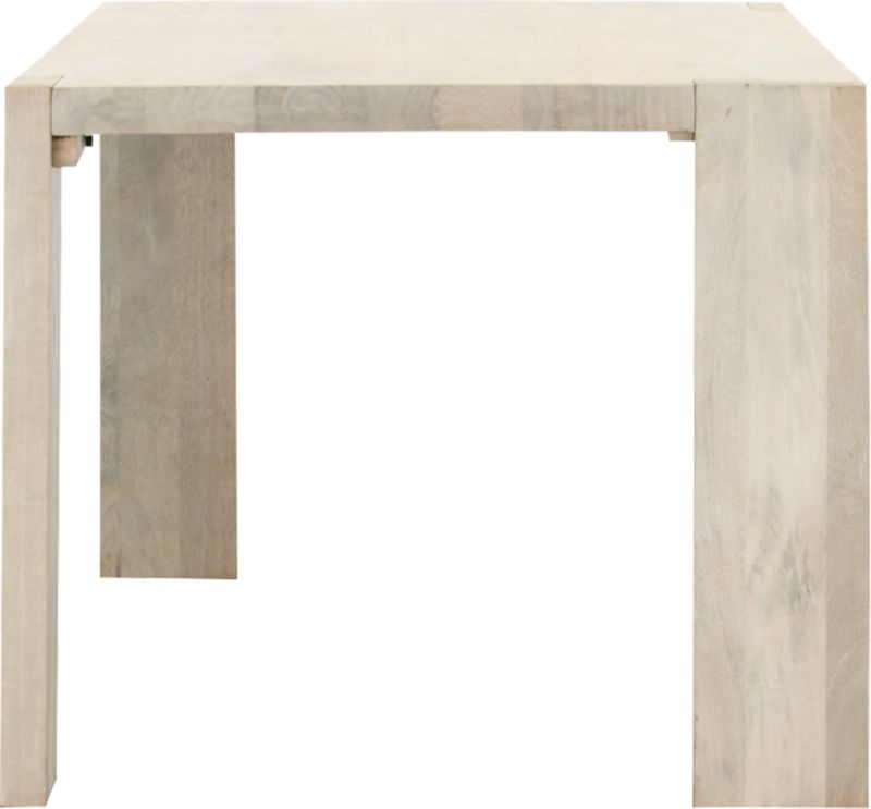 Blox White Wash Dining Table 35"x63" - Image 3