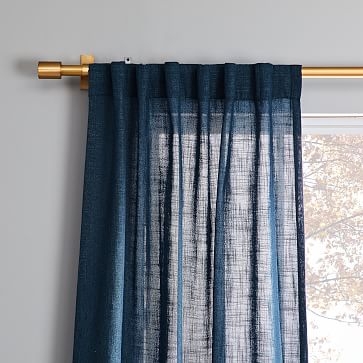 Crossweave Curtain, Blackout Lining, Regal Blue, 48"x84" - Image 1