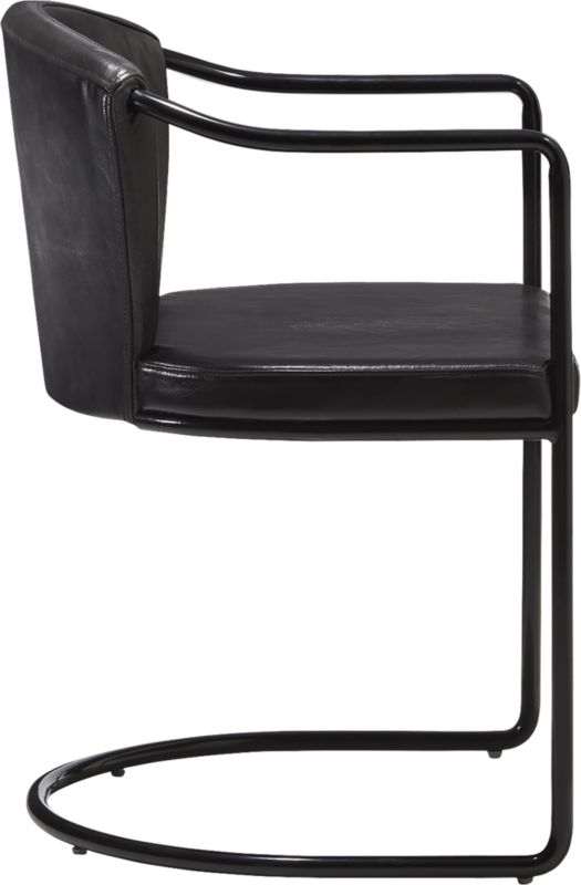 Cleo Black Cantilever Chair - Image 5