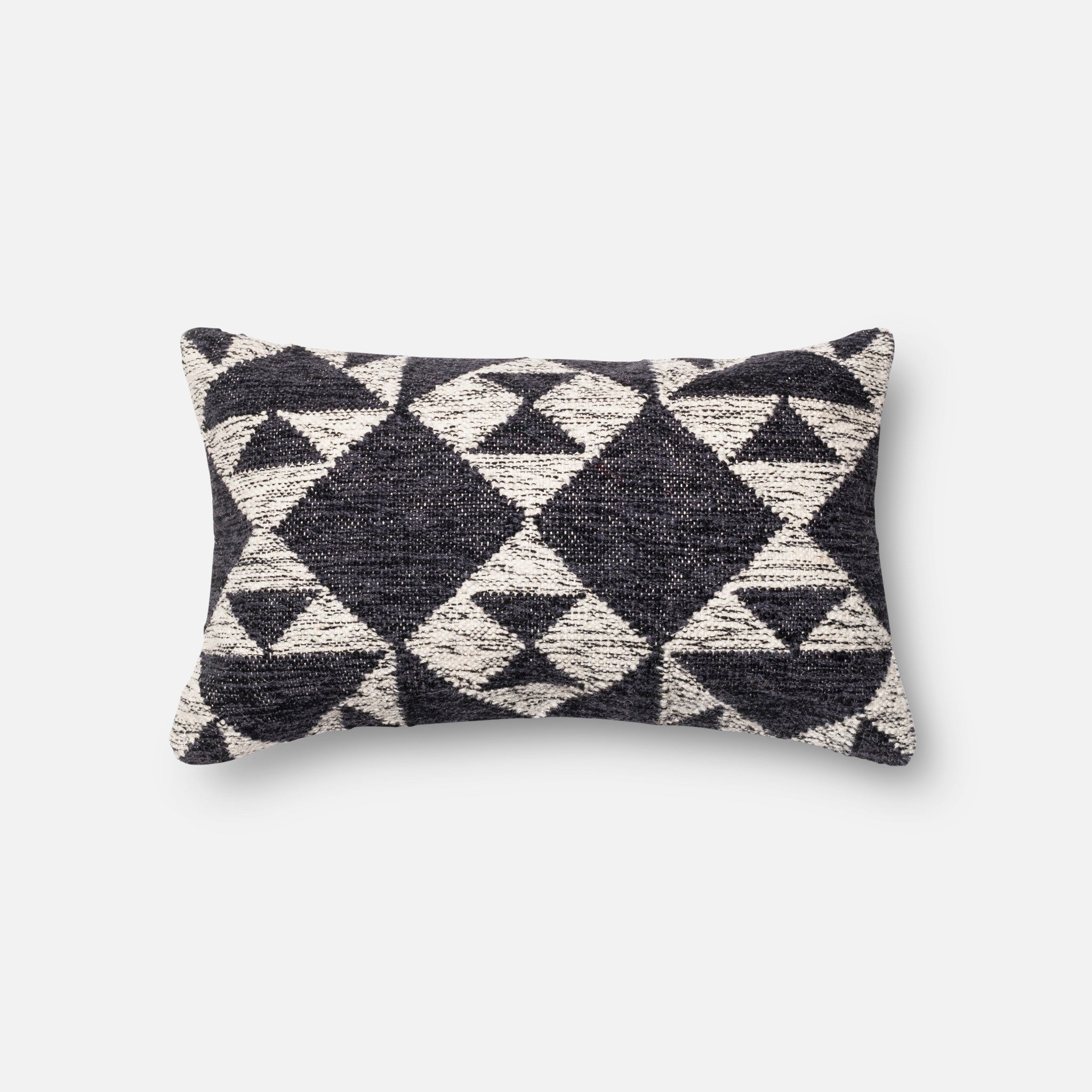 PILLOWS - CHARCOAL / IVORY - 13" X 21" Cover Only - Image 0