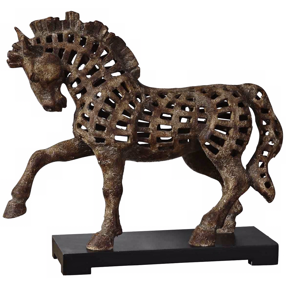 Uttermost 21" Wide Prancing Horse Statue - Style # T1781 - Image 0