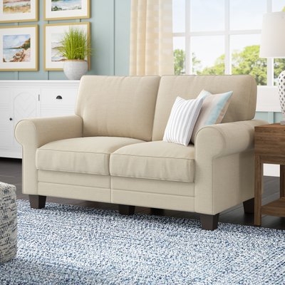 Buxton 61" Rolled Arm Loveseat - Image 0