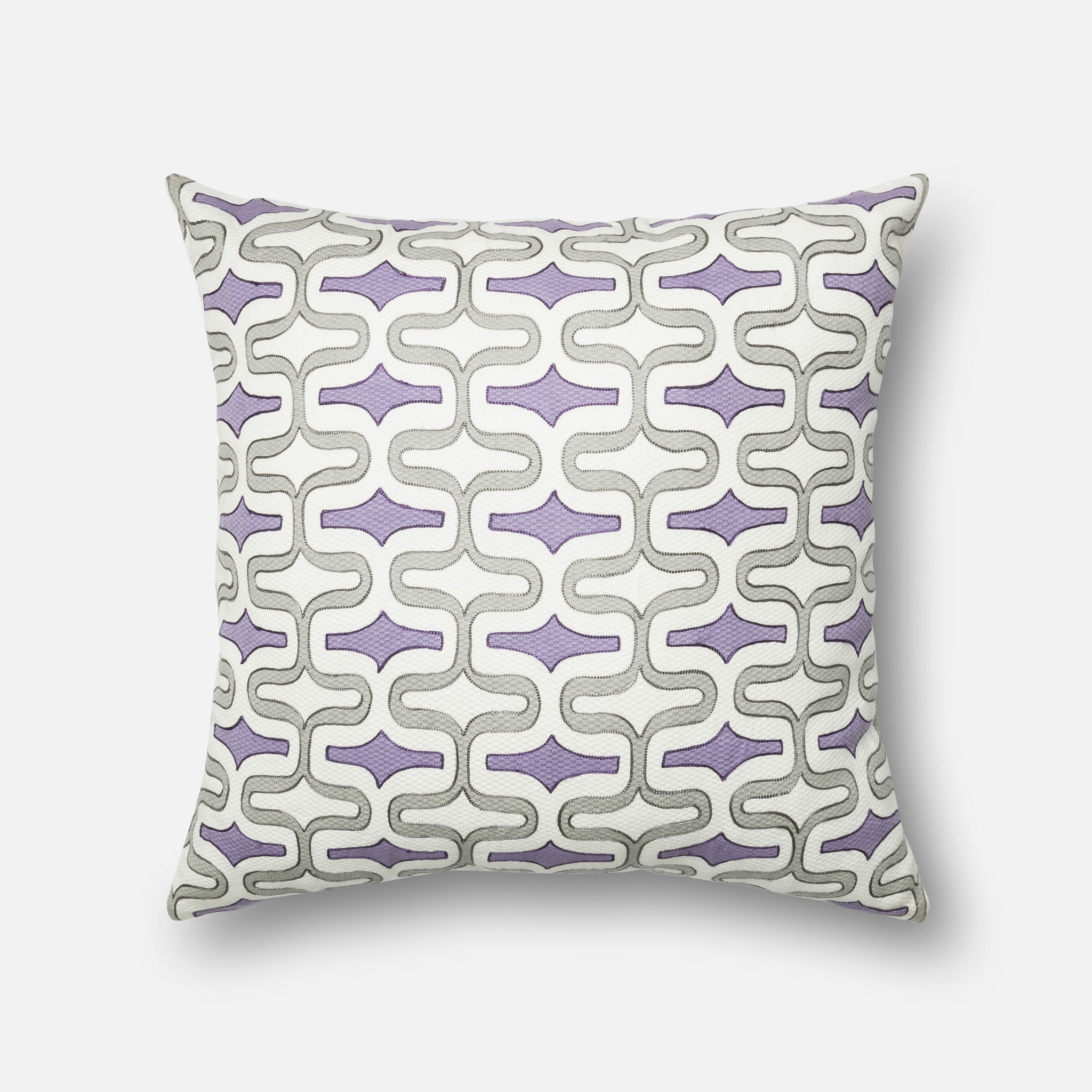 PILLOWS - GREY / PLUM - 22" X 22" Cover w/Down - Image 0