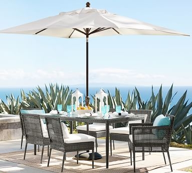 Cammeray All-Weather Wicker 73" Dining Table - Image 1
