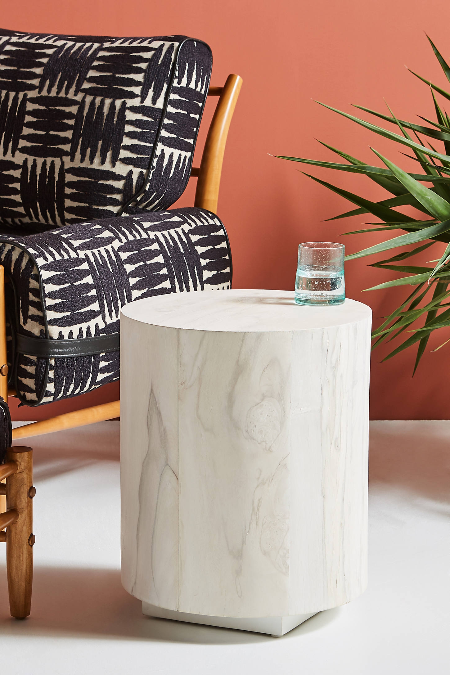 Swirled Drum Side Table - Image 0