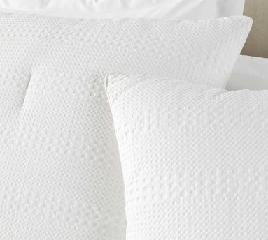 Waffle Weave Comforter, Full/Queen, White - Image 5
