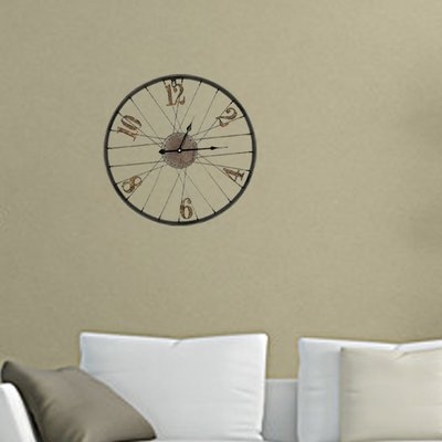 Mcalexander Metal Wheel 20" Wall Clock - Image 0