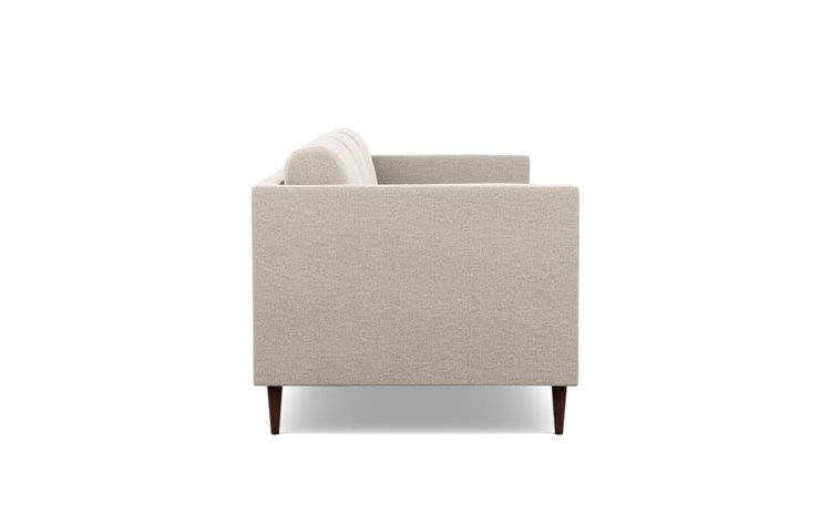 Oliver Sofa with Beige Linen Fabric and Oiled Walnut legs - Image 2