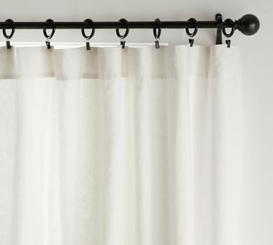Belgian Linen Blackout Curtain, White, 100 x 96" - Image 3