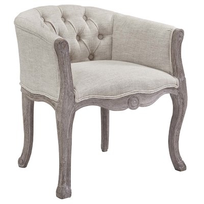Vasques Vintage French Upholstered Dining Chair - Image 0