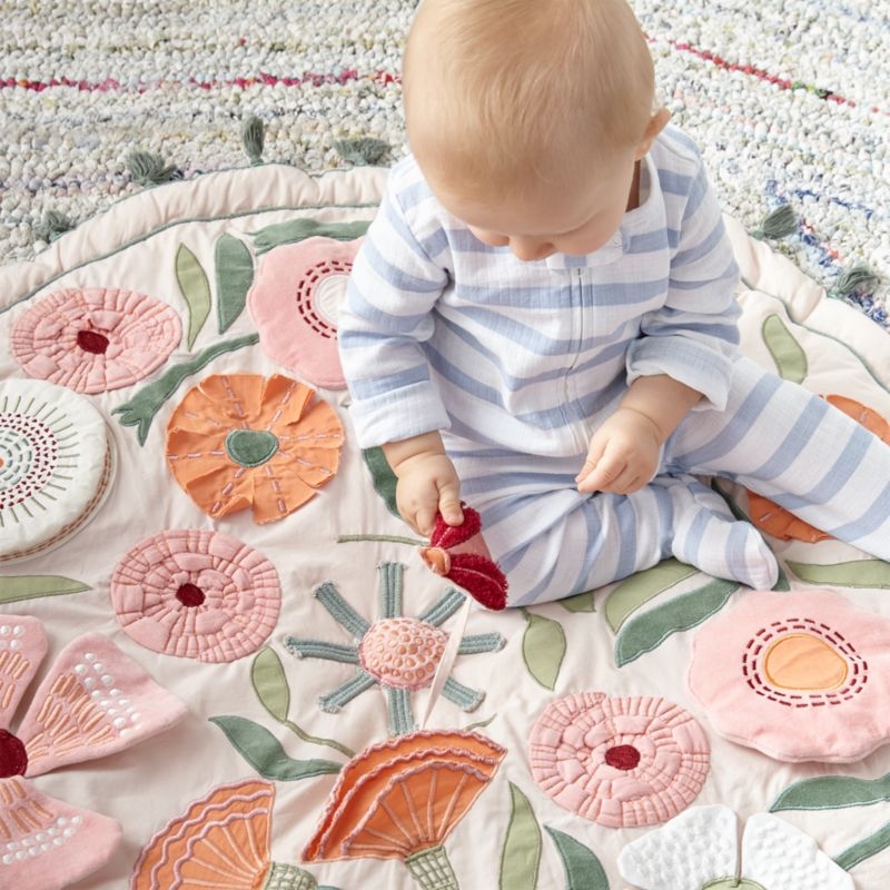 Floral Garden Baby Activity Play Mat - Image 3
