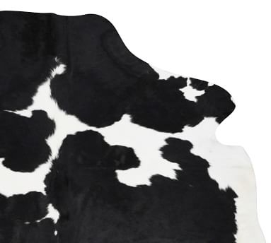 Cow Hide Rug, Black & White - Image 1