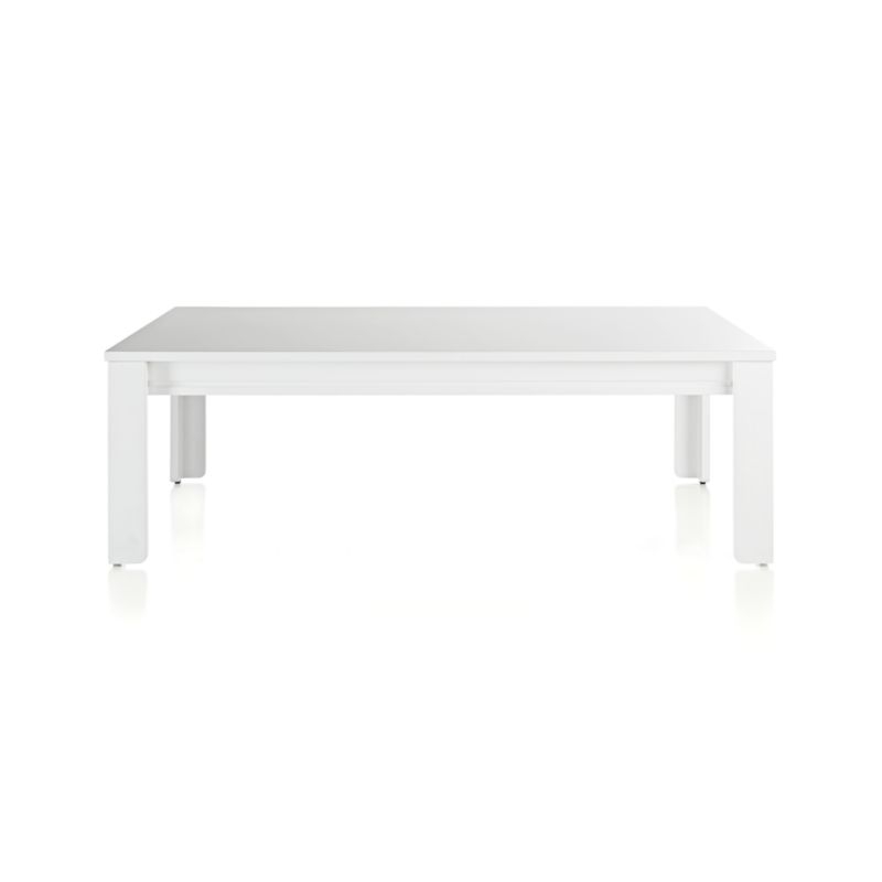 Adjustable White Wood Large Kids Table with 15" Legs - Image 2