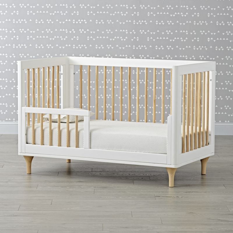 Babyletto Lolly White & Natural 3 in 1 Convertible Crib - Image 7